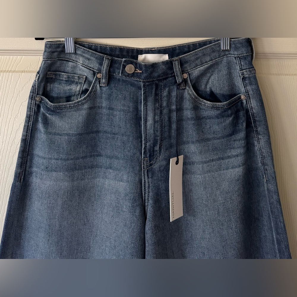 Habitual Women’s Light Blue Flare Wide Leg Jeans, Size 6/28. NWT - Picture 6 of 16